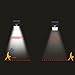 Solar Light, 8LED Solar Powered Wireless Motion Sensor Light Outdoor Waterproof Security Lighting- Motion Detector with Bright/ Dim Mode; Day/ Night Auto ON/OFF for Deck Garden Outside Wall(1 Pack)