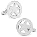 Cufflinks Inc. Men's Lone Star Cufflink, Silver, One Size