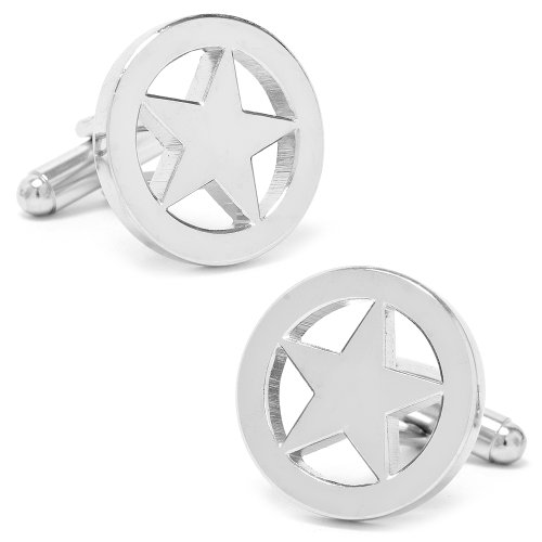 Cufflinks Inc. Men's Lone Star Cufflink, Silver, One Size