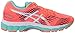 ASICS Women's Gel-Nimbus 17 Running Shoe, Flash Coral/White/Indigo Blue, 6.5 M US