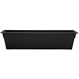 Bloem Dura Cotta Window Box Planter: 30" - Black