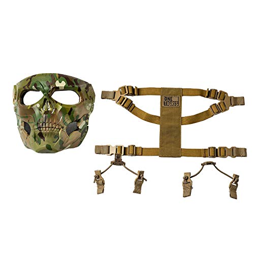 Black Orca Skull FullFace Mask for Airsoft Helmet Pricepulse