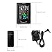 ZEEPIN Wireless Color Alarm Clock Indoor Outdoor Thermometer with Wireless Sensor and Two USB Charger for Home