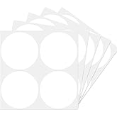 STARLIBOO Blank Dot Stickers, 3 inch Removable Circle Stickers, Round Price Stickers, Writable White Stickers for Office, Garage Sale,Yard Sale(200Pcs)