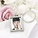 Yosoo Mini Creative Metal Alloy Buckle Insert Photo Picture Frame Keyring Keychain Car Key Chain Ring Keyfob Gift (rectangular)