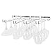 Wallniture Chiraz Wine Glass Rack Wall Mounted Kitchen Organization and Storage Set of 4, 15 Inch Chrome Stemware Holder