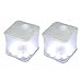 Choreau Inflatable Frosted Cube Solar Survival Emergency Lantern, Waterproof Rechargeable Solar Powered LED Light, Camping Hiking Hunting Fishing Patio Parties Flashlight Lantern (2 Pack)