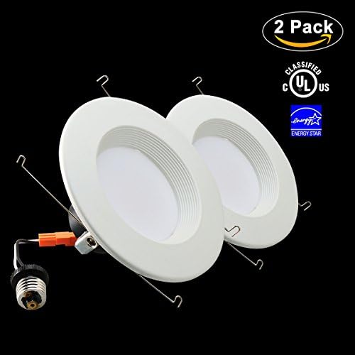 YUSON 2-Pack 5/6inch  UL Spot Light Lighting Dimmable LED Retrofit Downlight Indoor ,Dimmer Switch LED Recessed Lighting Kit Fixture(=100W),CRI 90, LED Ceiling Light,  3000K