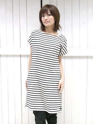 Amazon Co Jp Orcival B2 オーチバル 半袖ワンピース ボートネック レディース Ecru Amiral 服 ファッション小物