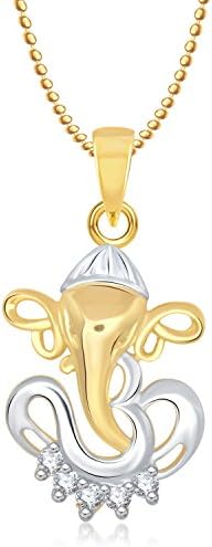 MEENAZ Om Ganesha Ganpati Pendant 