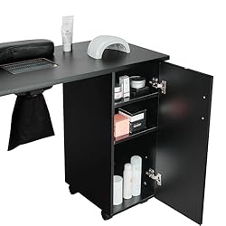 VEVOR Manicure Table, Nail Table Station with