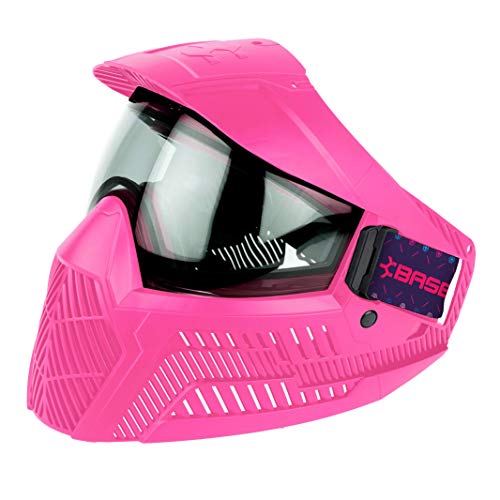 Base Paintball and Airsoft Goggle System (Pink, Thermal Lens)