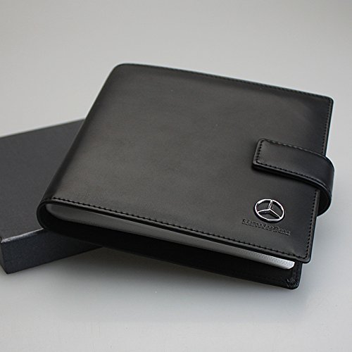 Mercedes Benz PU Leather CD Case 20 Capacity Car DVD Holder Disc Disk Storage Carry