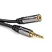 Headset Extension Lead/Extension Cable with Break-Proof Metal Plug – 1ft (Ideal for Connecting a Gaming Headset or Headphones with Microphone, TRRS, 4-Pole, 3.5mm Male to Female) by CableDirect