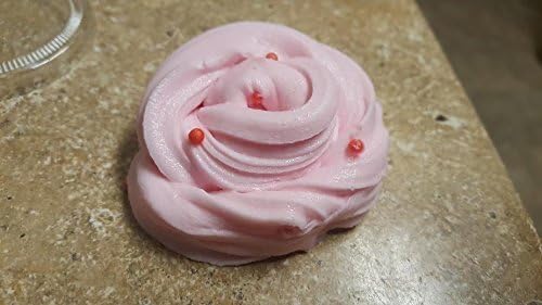 Cherry Cordial Cloud Creme Homemade Slime 2oz PINK w/ Red Foam Balls *SO CUTE!* Smooth, Creamy, Soft ASMR + Bonus Free Extras