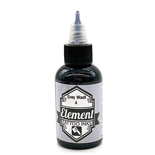 Element Tattoo Supply - Gray Wash Tattooing Inks 6 Bottles 2 OZ Pigment (Set 6-Shades)