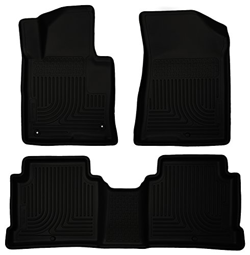 Husky Liners 99631 Fits 2015-19 Hyundai Sonata Weatherbeater Front & 2nd Seat Floor Mats, Black