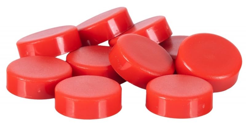 Magnets for sujecion Q-Connect Ideal for Whiteboards magneticas20 mm Red – Box of 10 Magnets
