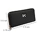BaoLan Womens Wallet Clutch Bowknot Leather Wallets Card Holder Case Long Ladies Purse Wallet for Women Black