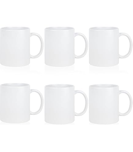 Amazon.com | Porcelain Flared Lip Sublimation Mug: Coffee Cups & Mugs
