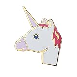 Last Valentine Unicorn Lapel Pin Pink and White Enamel Pin