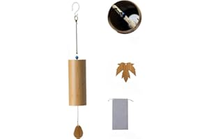 Zen Bamboo Wind Chimes for Meditation & Relaxation – Handcrafted Japanese-Style Wind Chime with Soothing Tones, Durable Outdo
