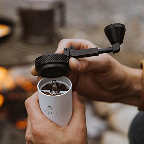 Java Manual Coffee Grinder, 20 Gram Capacity, Stainless Steel Burr  