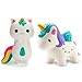 WATINC 2Pcs White Fox Unicorn Sweet Scented Vent Charms Slow Rising squishies, Kawaii Kid Toy, Lovely Stress Relief Toy, Animals Gift Fun Large(White Fox 2P)