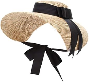 black wicker hat