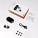 True Wireless Earbuds, DocKin Touch Control Fashion LED Truly Wireless Bluetooth Earphone with Charging Case, 3D Stereo Noise Cancelling Headphone IPX5 Waterproof for Running Sport with Mic （Black）