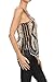 BFF Clothing Womens Dual Color Combination Floral Lace Tank Top Black