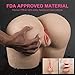 Y-NOT Male Masturbator Sex Toys Big Ass Doll Realistic Lifelike Sex Love Doll with Vagina and Anal Holes Pussy Anal Adult Toy for Male Flesh Color