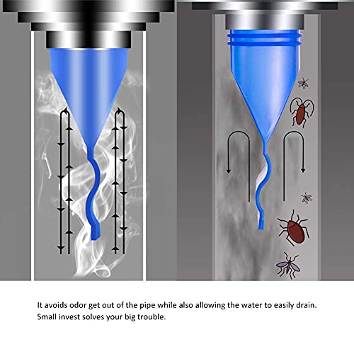 Yikuo 4 Pieces Drain Backflow Preventer, One Way Valve, Adjustable