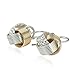 Two Tone 925 Sterling Silver & 14k Gold Filled Love Knot Earrings