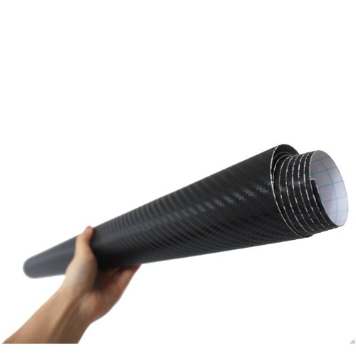 Gotobuy - 25"x 60" 3D Flexible Carbon Fiber Black Car Vinyl Wrap Sheet Roll Film & Carbon Fiber Wrap/Skin for Apple IPhone Ipad etc.
