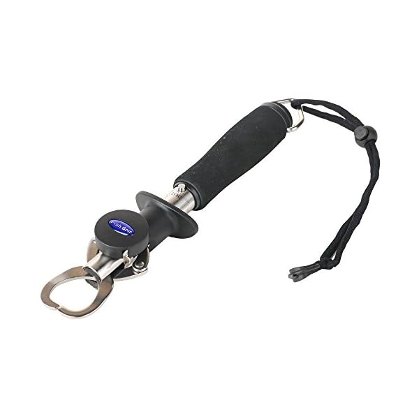 Entsport-Fish-Lip-Gripper-Fish-Scales-Grip-Grabber-Professional-Fish-Holder-Stainless-Steel-Fish-Lip-Grabber-Fish-Lip-Grip-Tool-with-Weight-Scale-and-Measuring-Tape