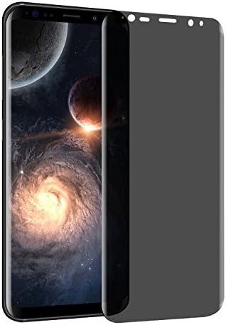Galaxy S9 Plus Screen protector, Privacy Anti-Spy [Case Friendly] [ Full Coverage ] [ 3D Touch Compatible ] Premium Tempered Glass Screen Protector For Samsung Galaxy S9 Plus (Transparent)