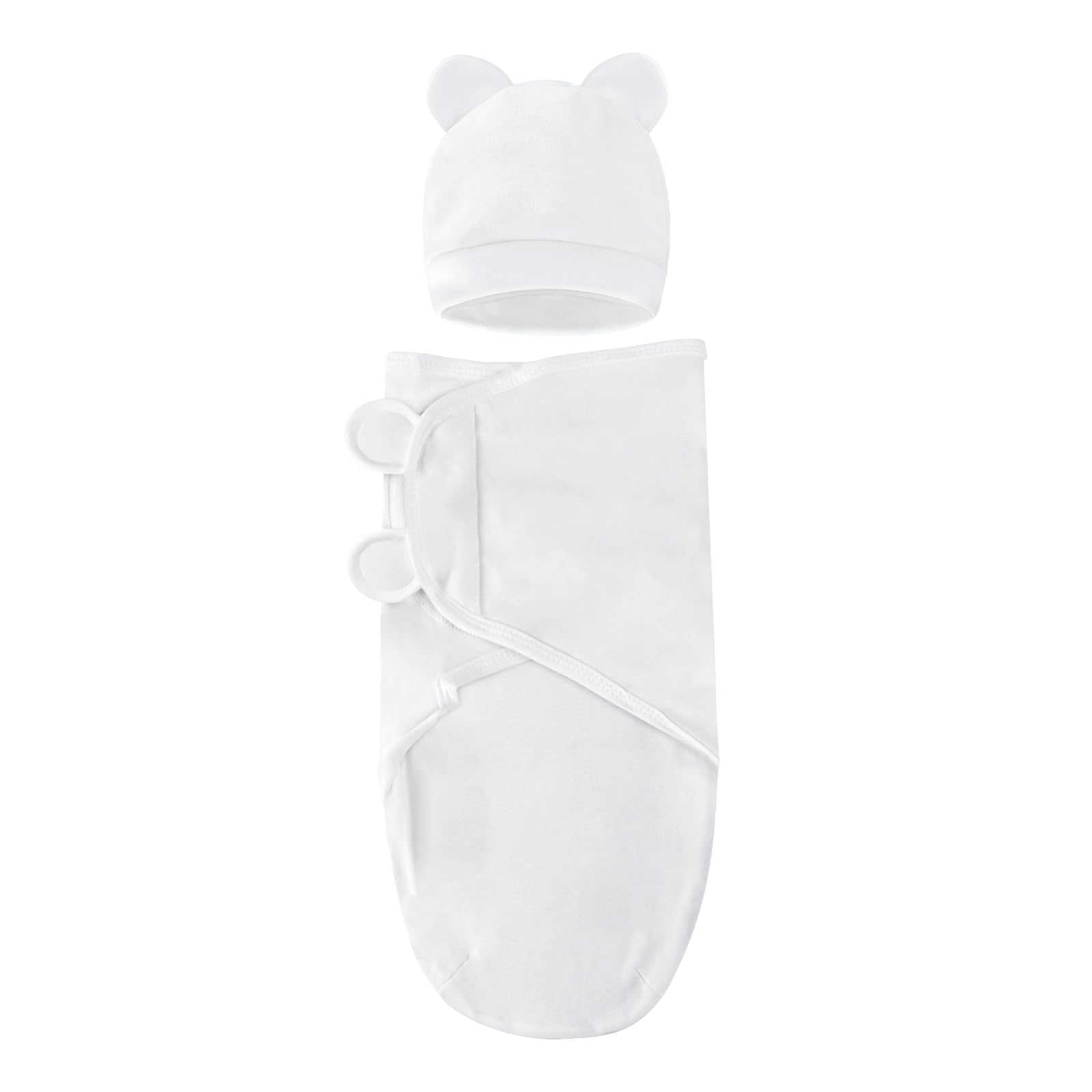 Photo 1 of Fecawd Baby Swaddle Sleep Sacks with Hats for 0-3 Months Baby Swaddle Blanket Wrap Newborn Swaddles Sack for Baby Boy Girl, Baby Essential