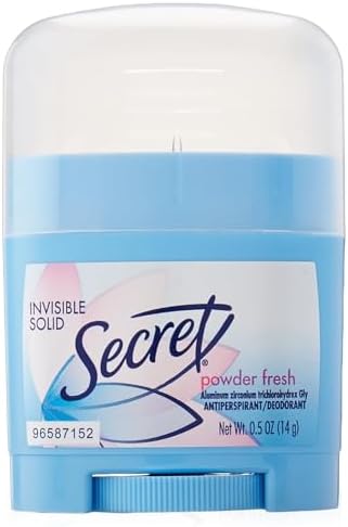 SECRET Powder Fresh Invisible Solid Deodorant Travel Size, 0.5 Oz (Pack ...