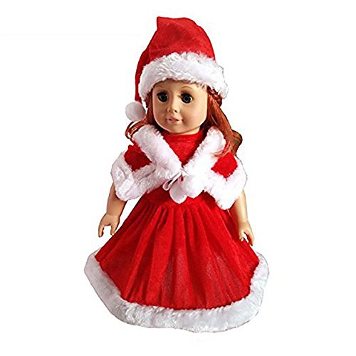 Dayshopping 3 Piece American Doll Christmas Dress Outfit Set 18 |  Desertcart Gambia