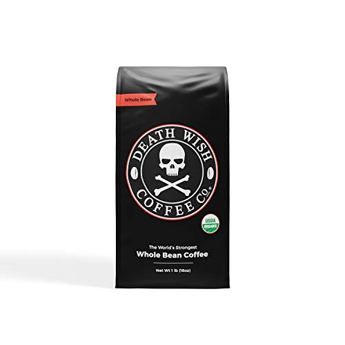 DEATH WISH COFFEE Whole Bean Coffee [16 oz.] The World's Strongest