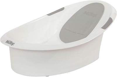 Nuby Newborn Bath with Anti-Slip Support & Soft Headrest White