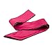 Soft Satin Eye Mask Blindfold Costume Sleeping Masks (Rose Red + Black)