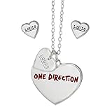 One Direction Louis Heart Necklace and Earring Set