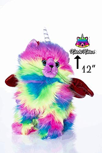 rainbow kitten unicorn with butterfly wings