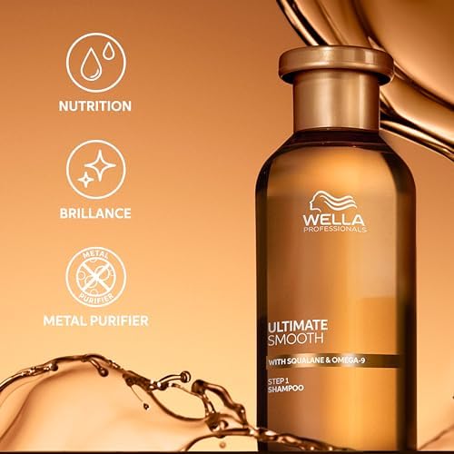 Ultimate Smooth Shampoing - shampoing nourissant à base de squalane et d'oméga-9 pour cheveux secs, ternes et frisés (100ml)