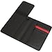 Leather Passport Holder Cover RFID Wallet With Travel Document Wing