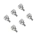 Favordrory 6#-32x5 Computer Case Thumb Screws, Silver, 50 Pieces
