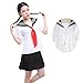 Nuoqi Anime Cosplay Costumes Japan School Sailor Uniform Skirts GC47D-XL A-white-black
