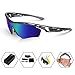 KastKing Coso Sport Sunglasses, 4 Interchangeable Colors with Polarized Lenses, Ultimate Safety Impact Resistant, UV Eye Protection, Unbreakable TR90 Frame